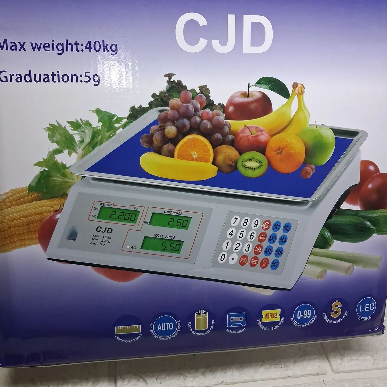 Balança Digital Comercial 40kg CJD - Foto 3