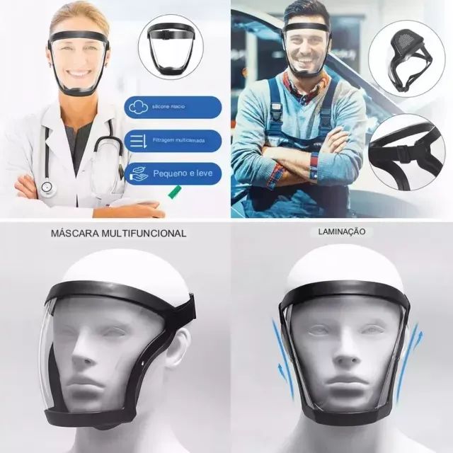 MÁSCARA PROTETORA FACIAL FACE SHIELDS - Foto 3