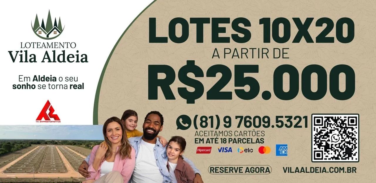 VENDAS DE TERRENOS LOTEAMENTO VILA ALDEIA EM ALDEIA  - Foto 2