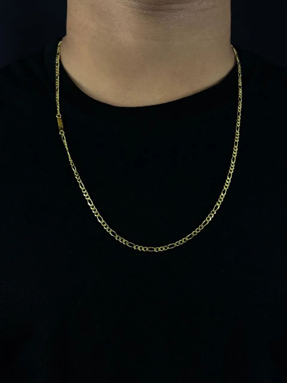 Corrente de Moeda Antiga Estilo Figaro - Elegância Clássica