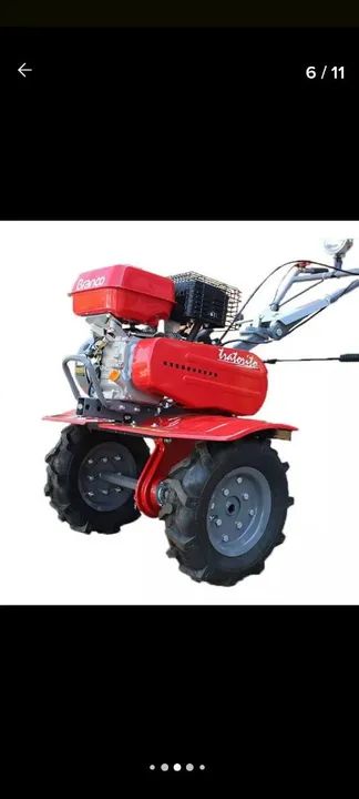 Tratorito Branco 6.5 Hp c implementos