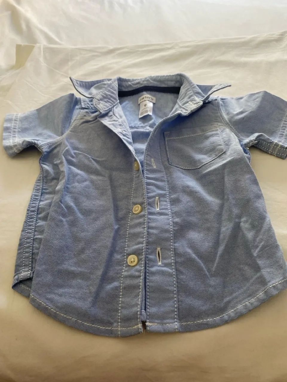 Camisa Manga Longa Bebê - Tamanho P 9 meses - Foto 6