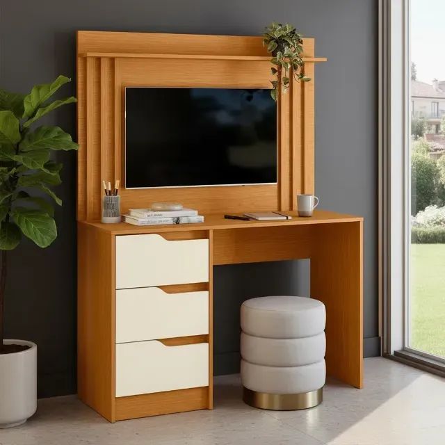 *Escrivaninha com Painel Doble Pronta Entrega