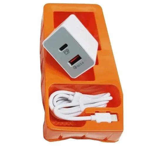Carregador Rápido iPhone 48w Usb-C usb + Cabo Lightning Usb-C 48w