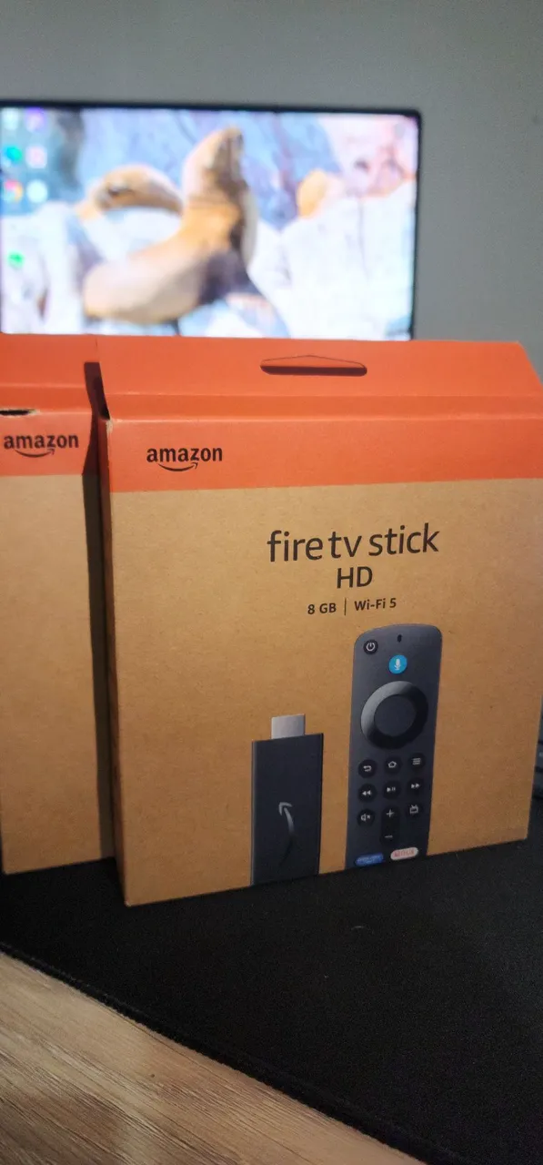 Amazon Fire TV Stick FHD 1080p Novo Controle de TV