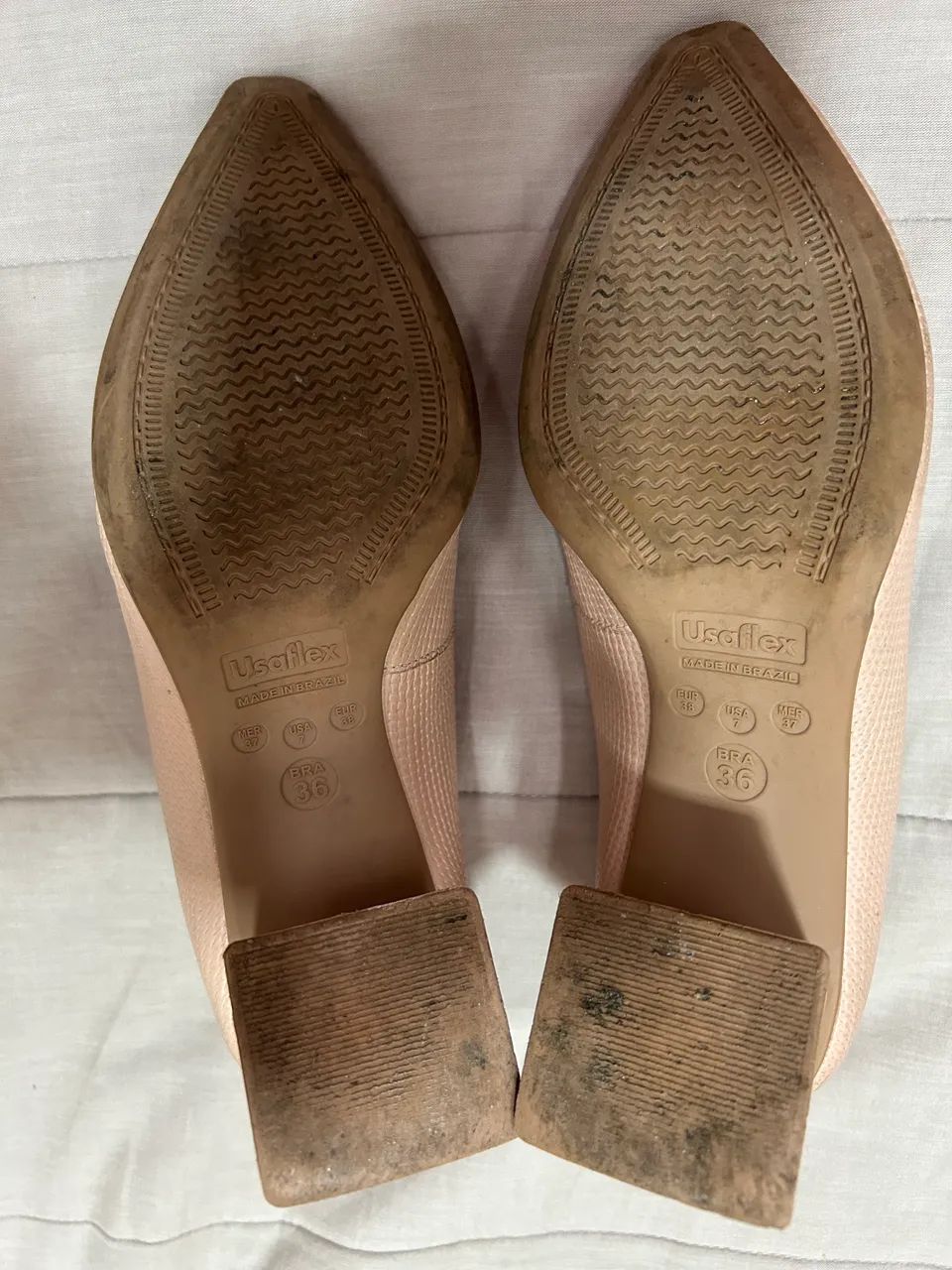 Sapato Scarpin rosa 36 usaflex  - Foto 3