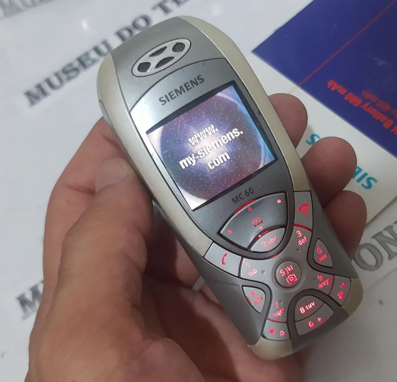 Siemens MC60 da TIM celular antigo RELIQUIA primeiro com câmera  - Foto 2