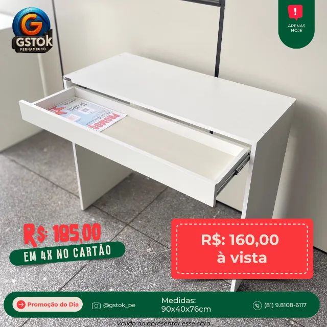 Mesa Giovanna com Gavetão (Nova) Preço de Fabrica - Foto 2