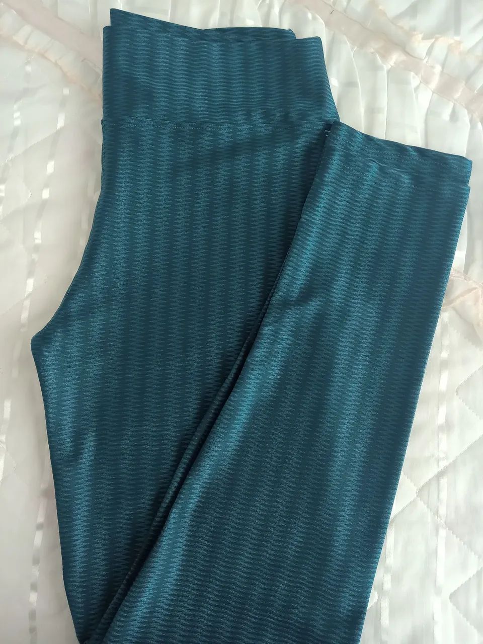 Calça Legging Verde escuro Texturizada - Foto 2