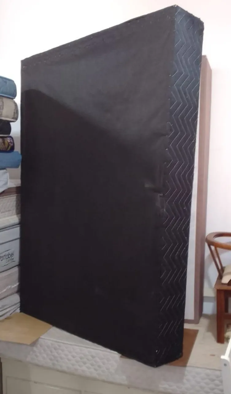 Base Box Preta para Cama de Casal - aceito oferta