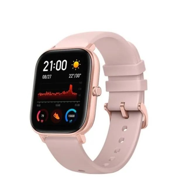 Relógio Smartwatch Xiaomi Amazfit GTS Preto e Rosa (Lacrado - Original - Garantia) Smartwa