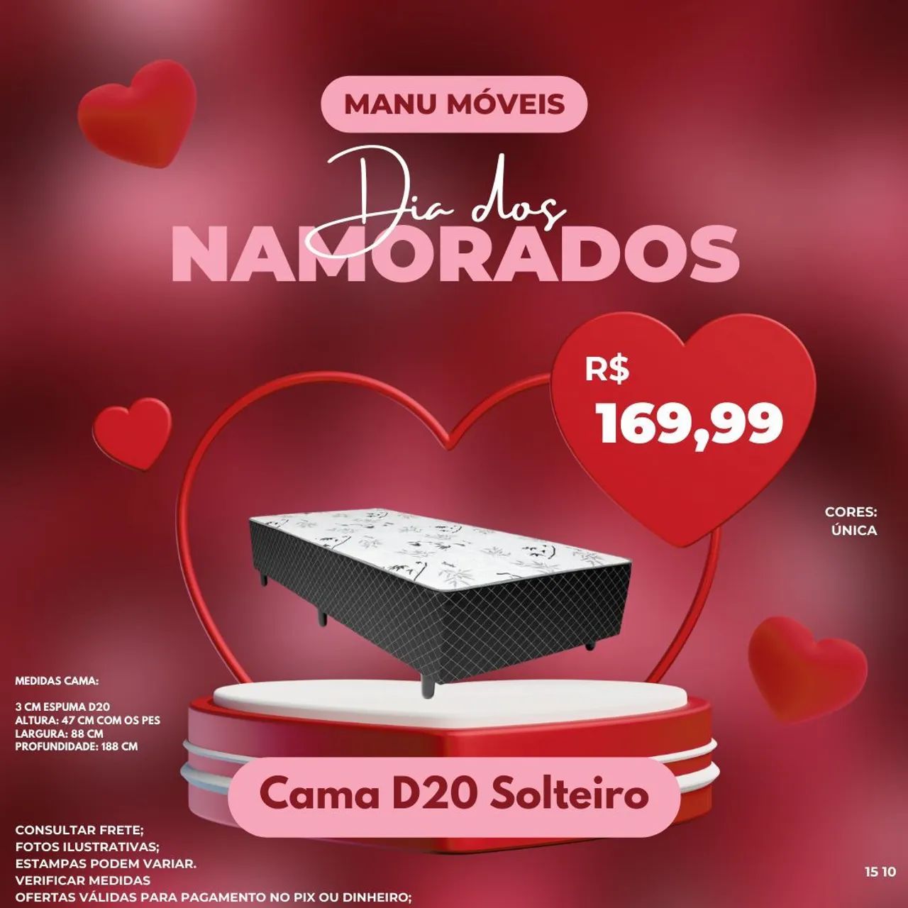 Cama Casal Mônaco com Espuma D28 - Oferta Relâmpago! - Foto 2