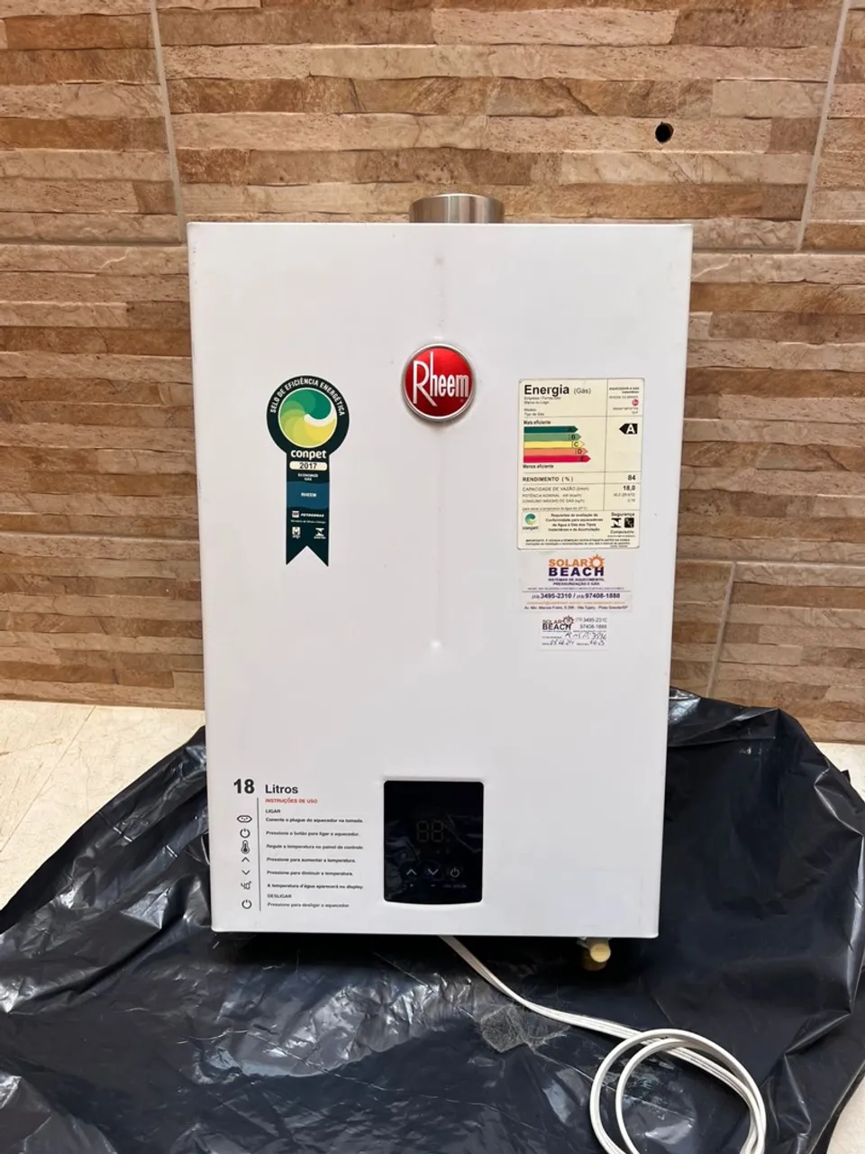Aquecedor a Gás Rheem 18 Litros
