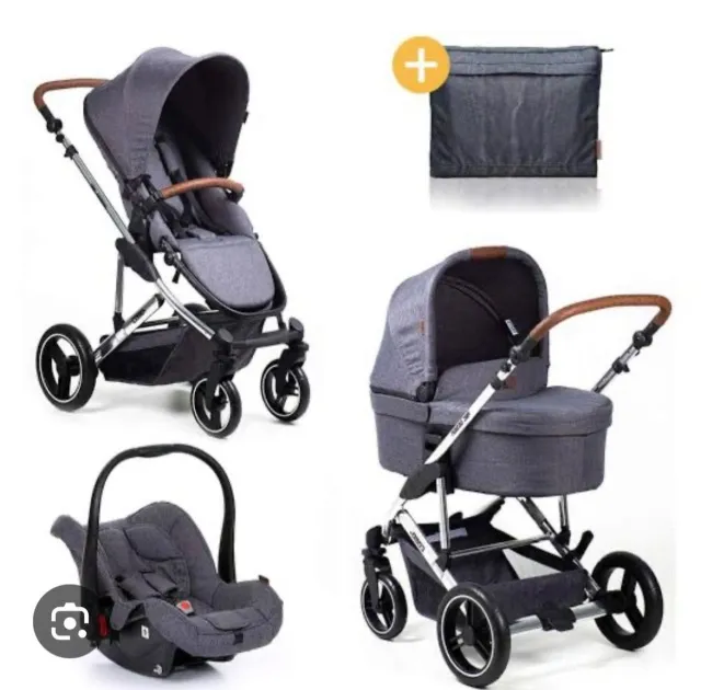Carrinho + bebê conforto + moisés !! COMO 4 ABC Design