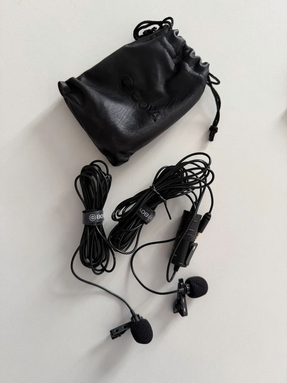 Microfone Lapela Omnidirecional Duplo BYM1DM Boya