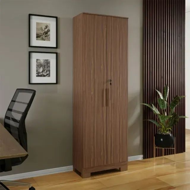 Armario Multiuso Bordo 2 Portas C/ Chave, 100% MDF - Ronipa ( Promoção) - Foto 3