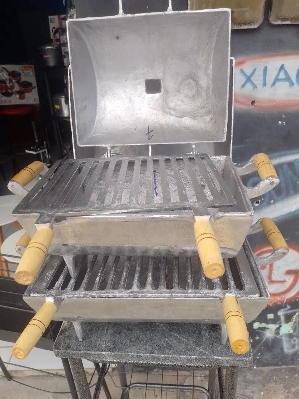 Churrasqueira de alumínio para comércio