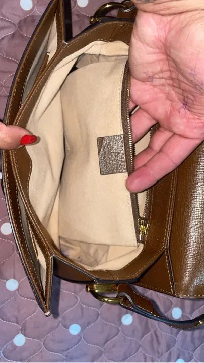 Bolsa Gucci GG Marmont Bege - Foto 6