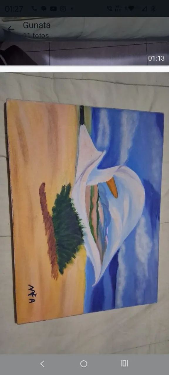 Quadros Antigos (Pinturas Manuais a Óleo) - Foto 2