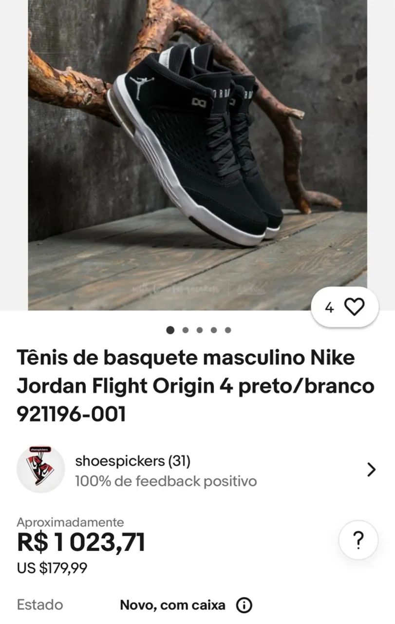 Tênis Jordan Preto - Foto 4