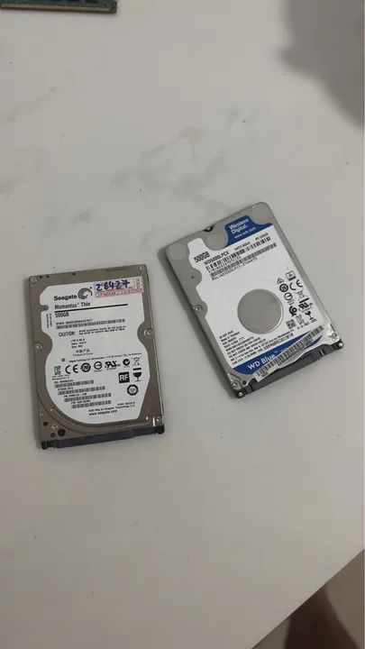 HDs 2.5'' SATA - 500GB - Usados