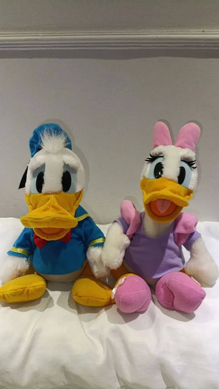Par de Pelúcias Disney - Donald e Margarida Ducktales 