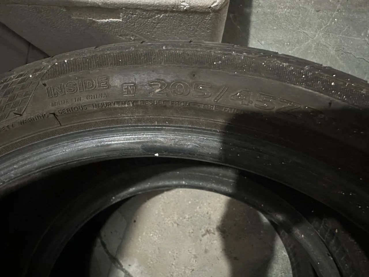 PNEUS 17/  205/45 / BONS / MEIA VIDA  - Foto 5