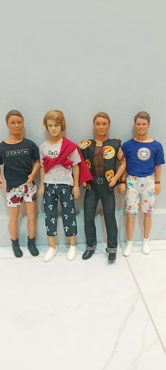04 Bonecos Ken para Coleção