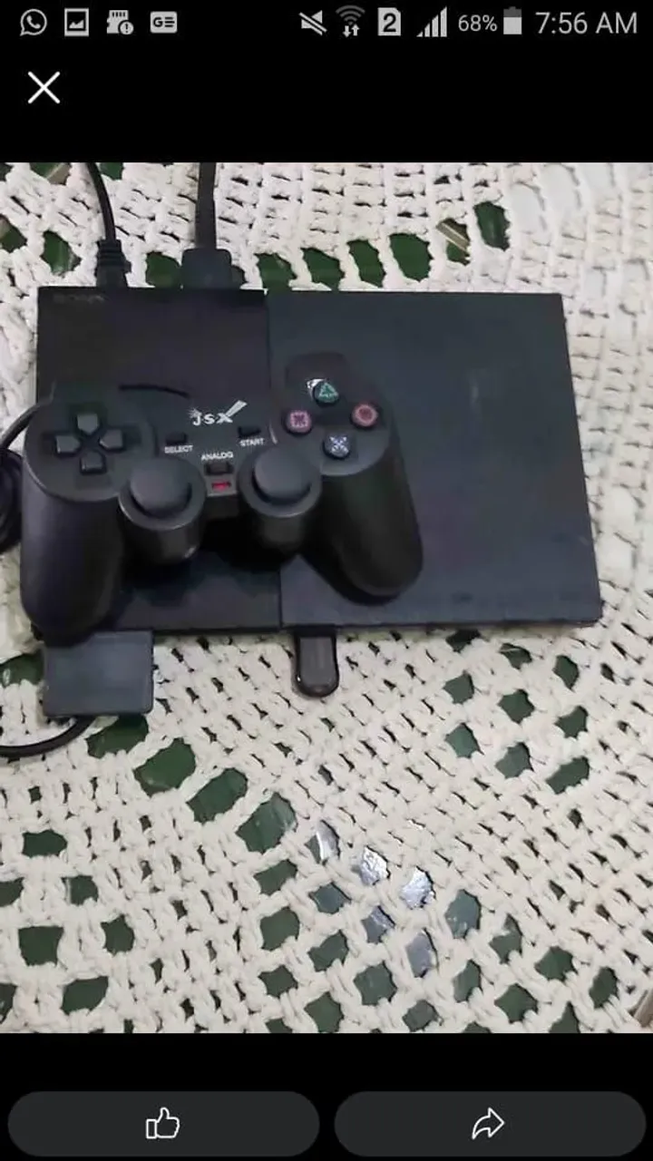 Playstation 2 com controle