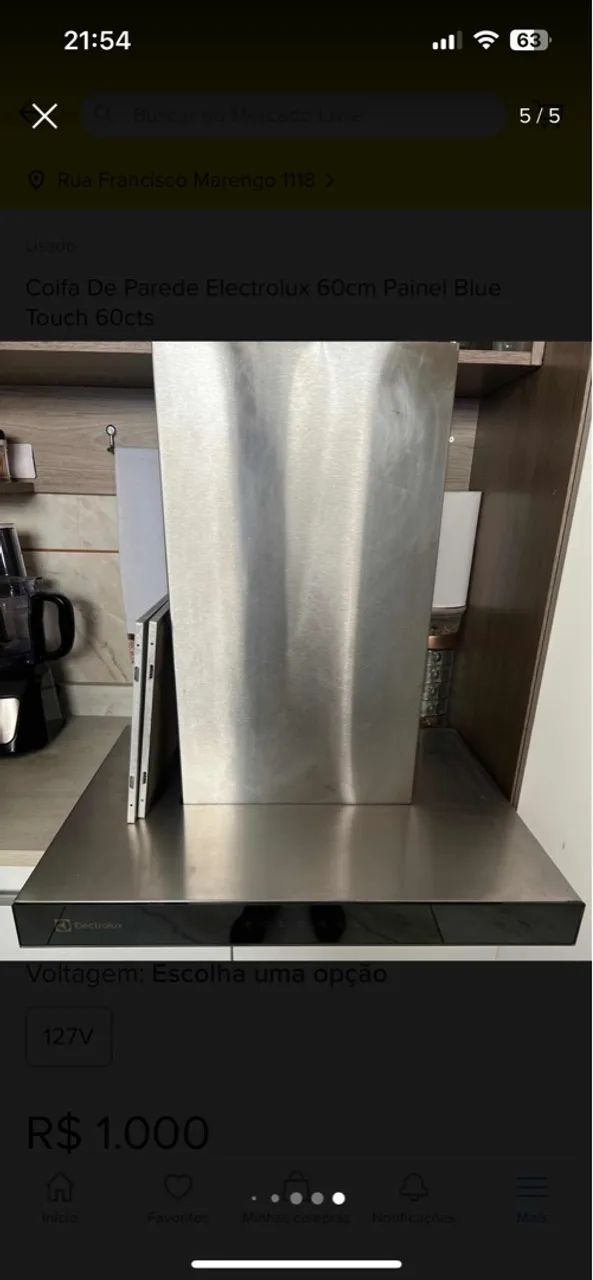 Coifa de Parede Electrolux 60cm Painel Blue Touch - Foto 3