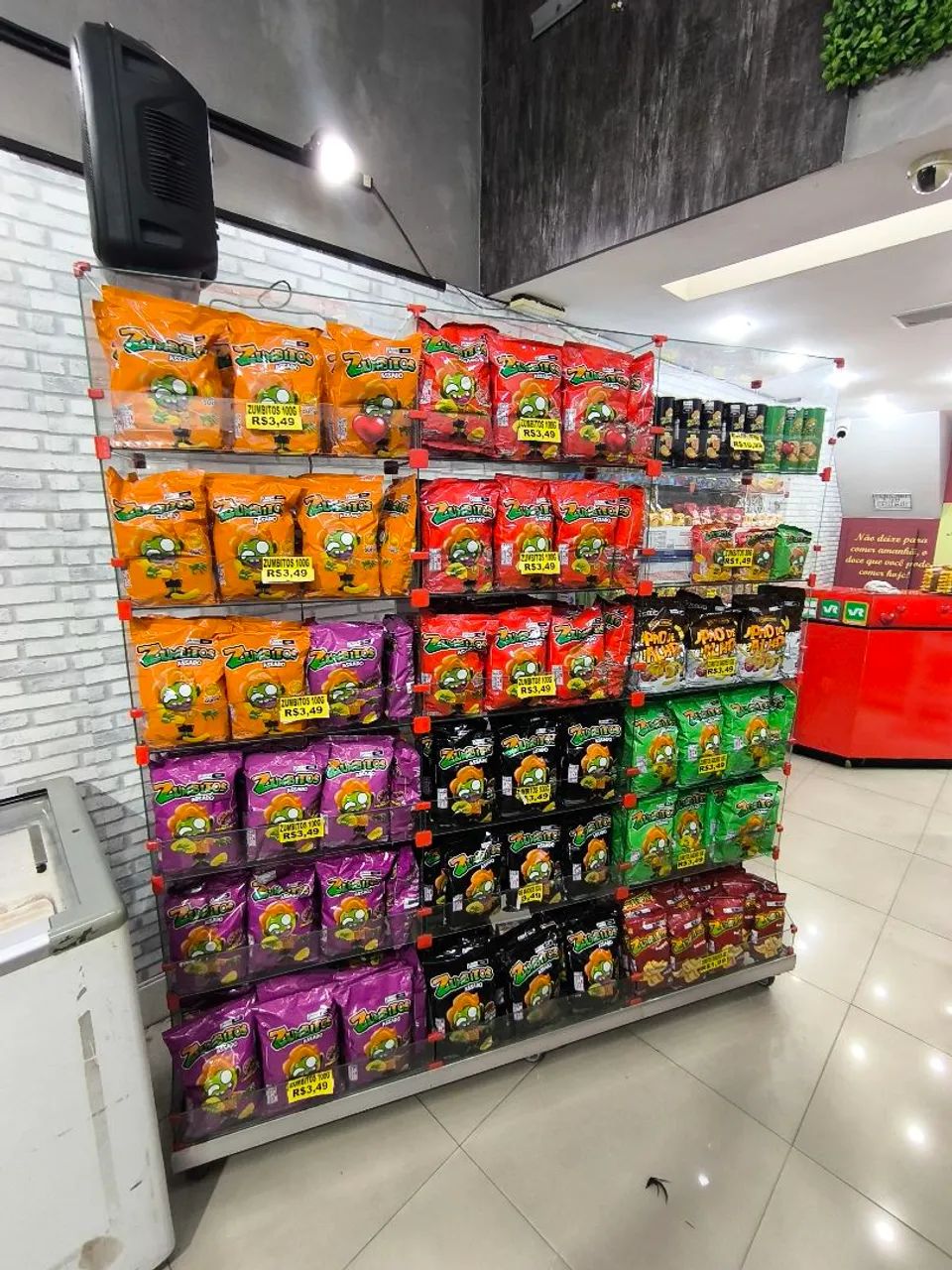 Armário de vidro expositor
