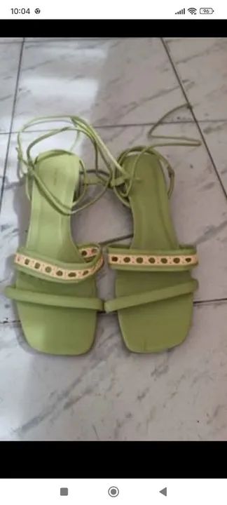 SANDÁLIA VIA MIA TAM 36 DIRETO DO ESTOQUE NUNCA USADA 