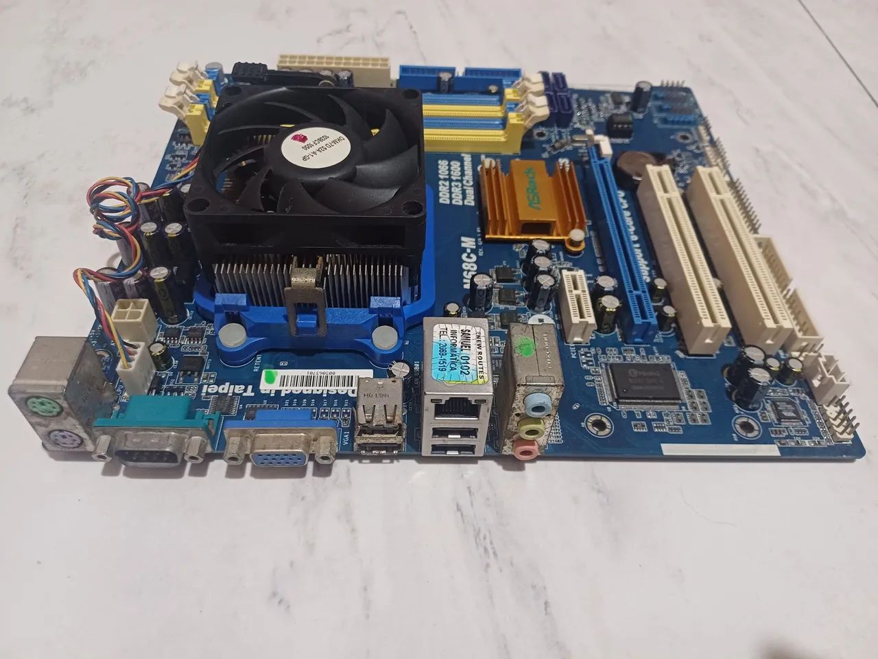 Kit Placa Mãe DDR3 ,AM3 ,ASRock N68C-M