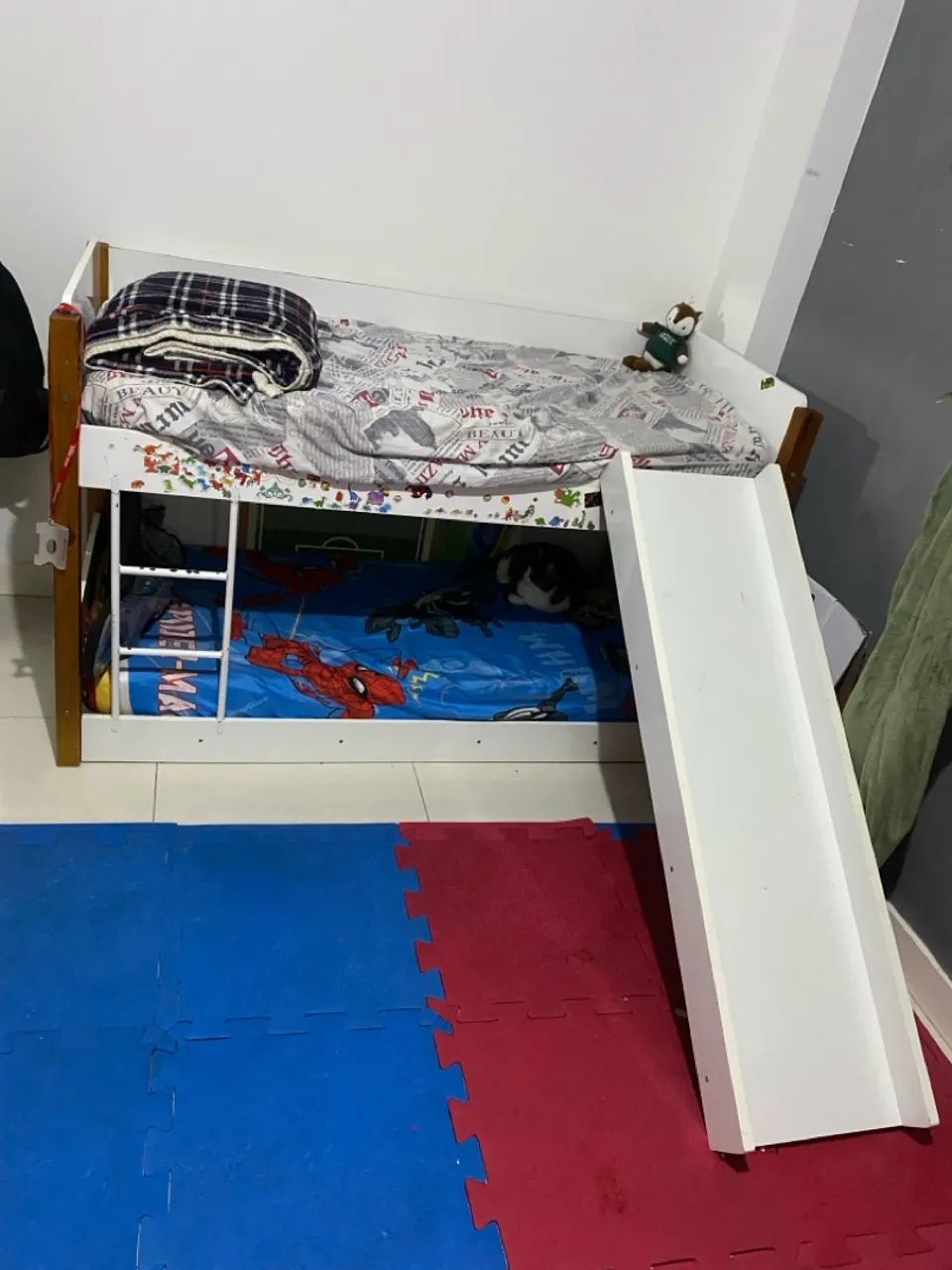 Beliche com escorregador para crianças - Foto 2