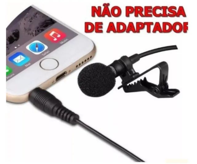 Microfone de Lapela para Celular Smartphone Xtrad CH0453 Profissional P3 - Foto 2