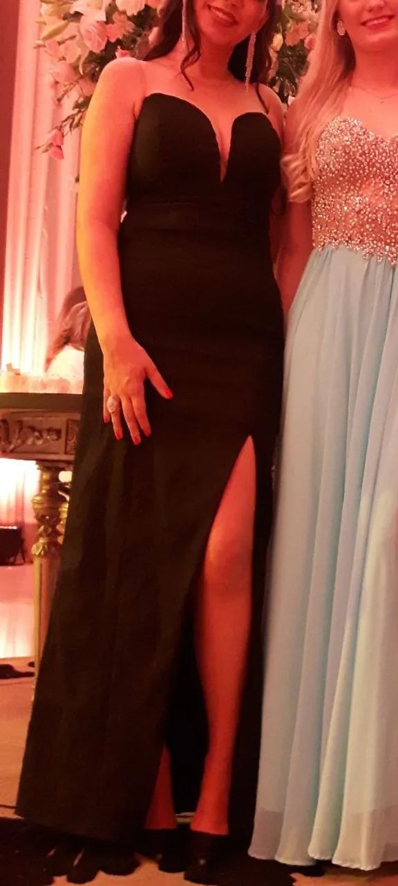 Vestido preto longo M