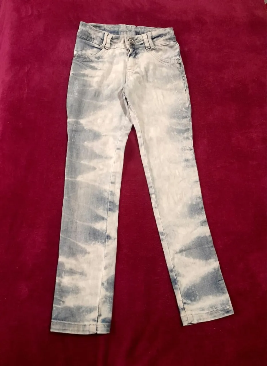 Calça Jeans mesclada