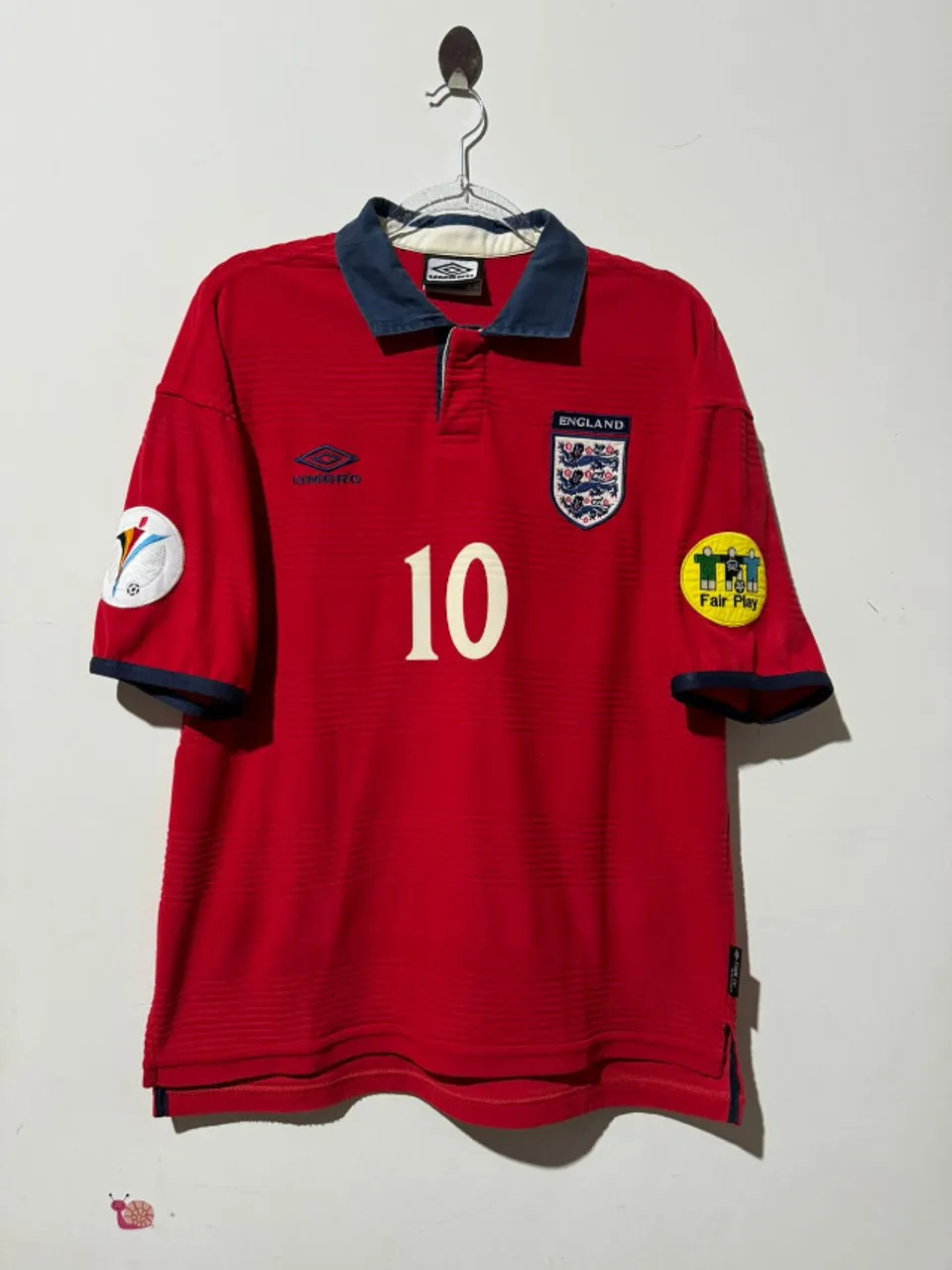 Camisa Inglaterra Euro 2000 Owen 10 Original