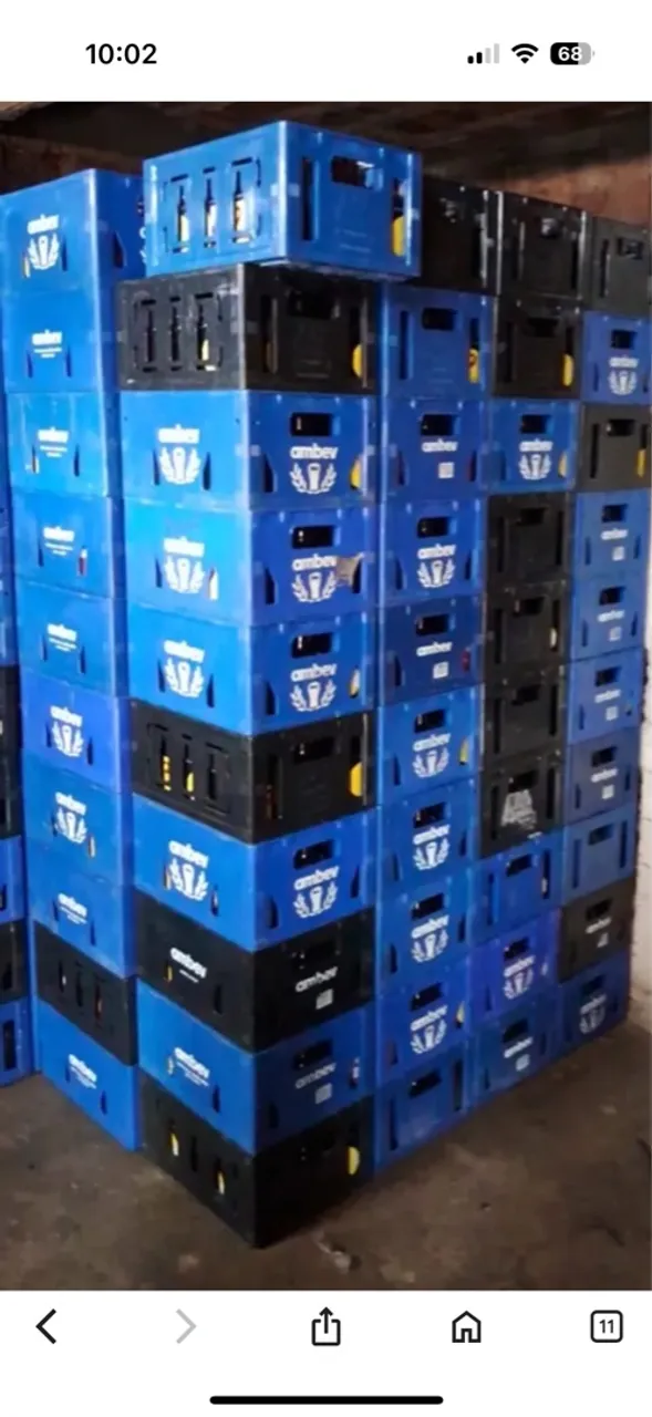 Caixas para transporte de cerveja Ambev