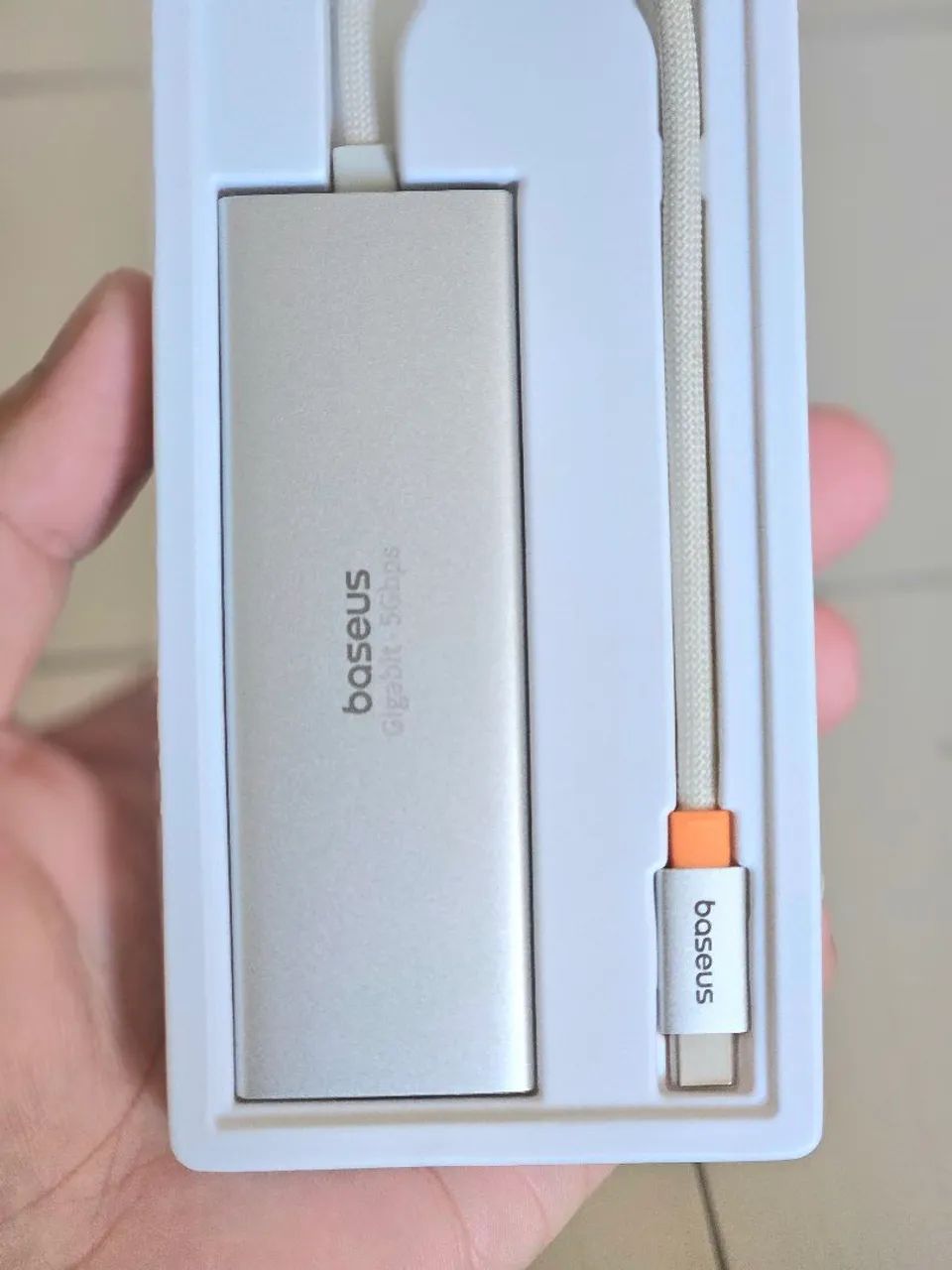 Hub USB 3.0 Baseus 3 portas 5Gbps RJ45 - Foto 3