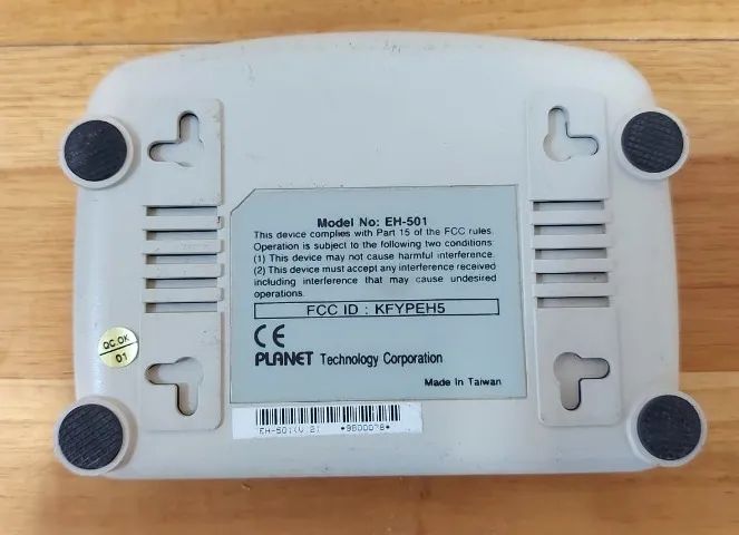 Hub EH-501 Planet 5 Port Workgroup Hub de Rede [usado] - Foto 3