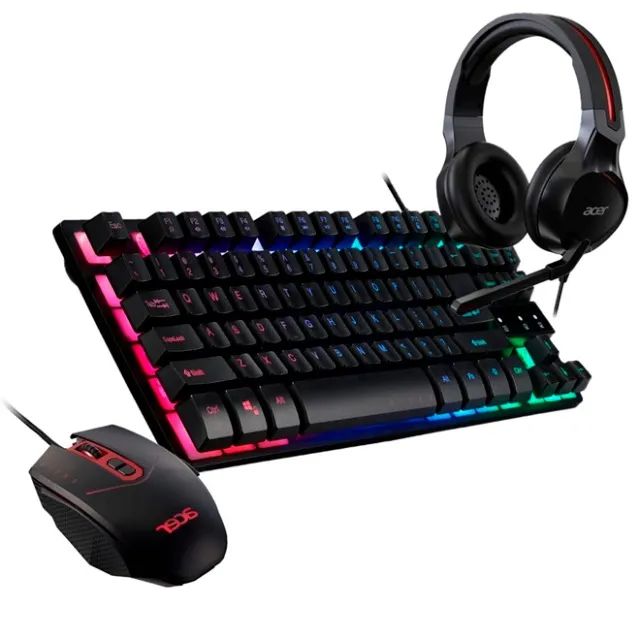 Kit Gamer Acer Mouse + Headset Microfone + Teclado Nitro - Foto 3