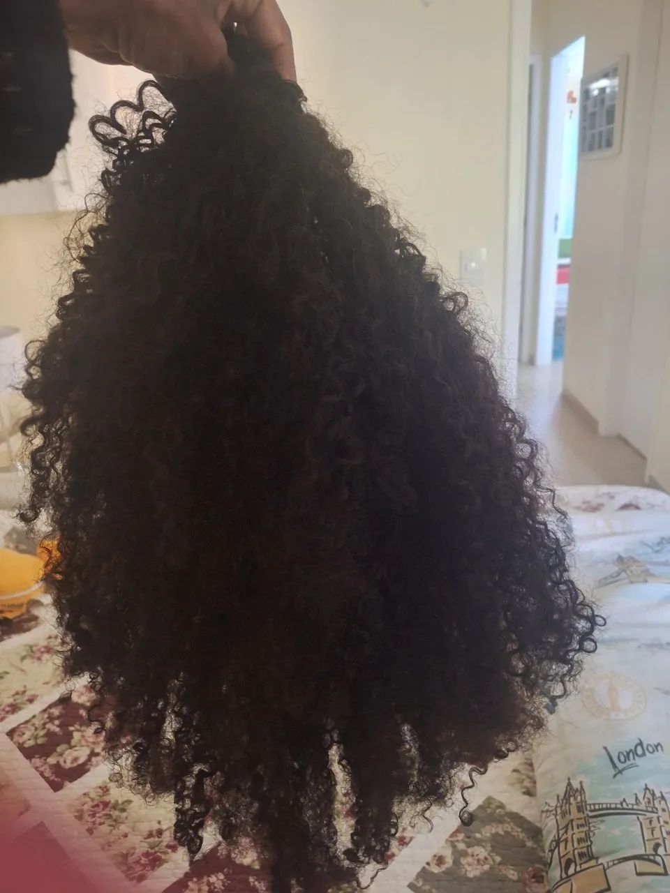 Peruca De benquela - Cabelo humano crespo afro