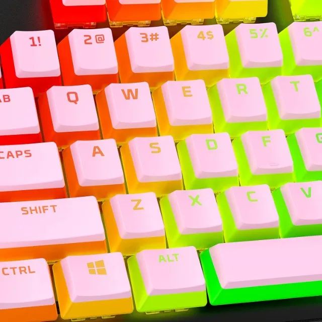 Teclas HyperX Pudding Keycaps, Rosa, Layout ABNT2 - Foto 2