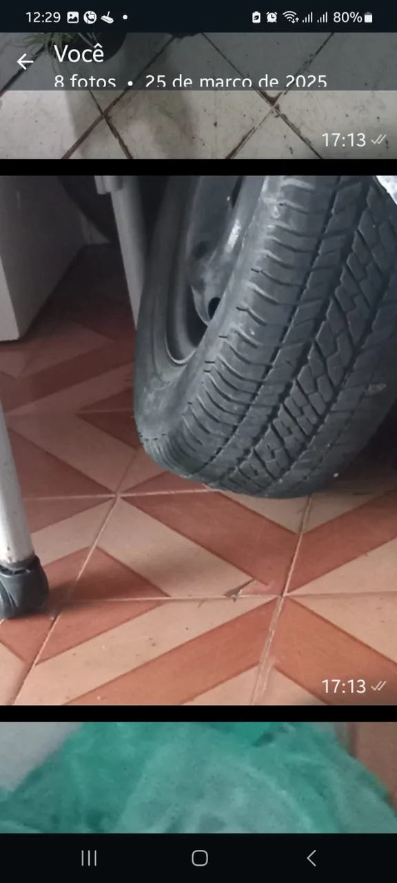 Estepe pneu aro 13 com roda *
