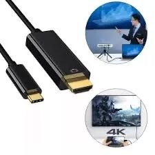 Cabo Conversor USB-C para HDMI 4K HDTV 1.8m - Foto 2