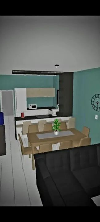 Plantas baixas e projetos de construção em 3D. 