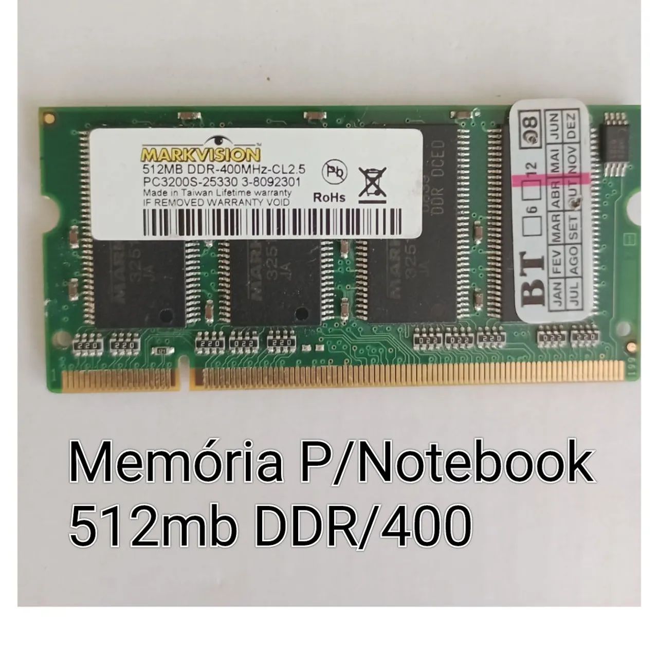 Memória RAM 512MB DDR 400MHz ( Antiga ) ) - Memória RAM - Morada