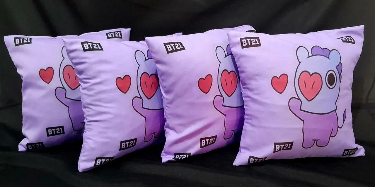 Kit com 4 Almofadas BT21 BTS  - Foto 4