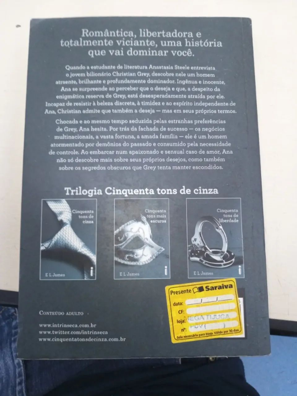 Livro 50 tons de cinza - Foto 2
